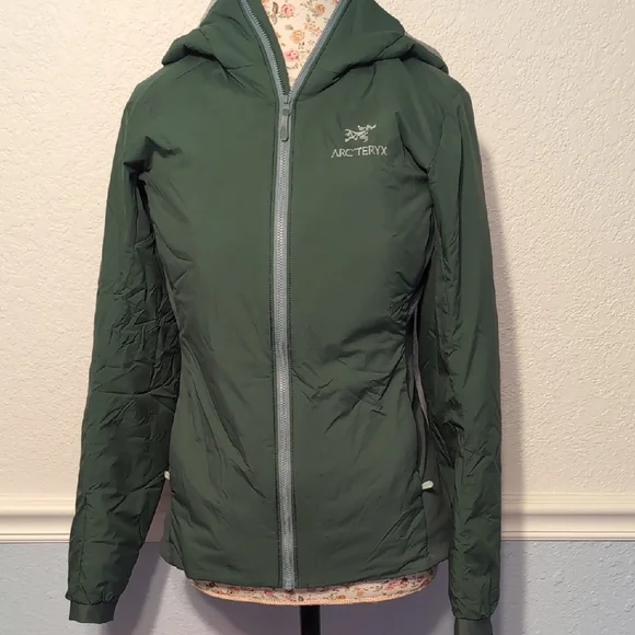 Arc'teryx Women's Atom Forest Green Ski Jacket Hoody - Picture 1 of 5